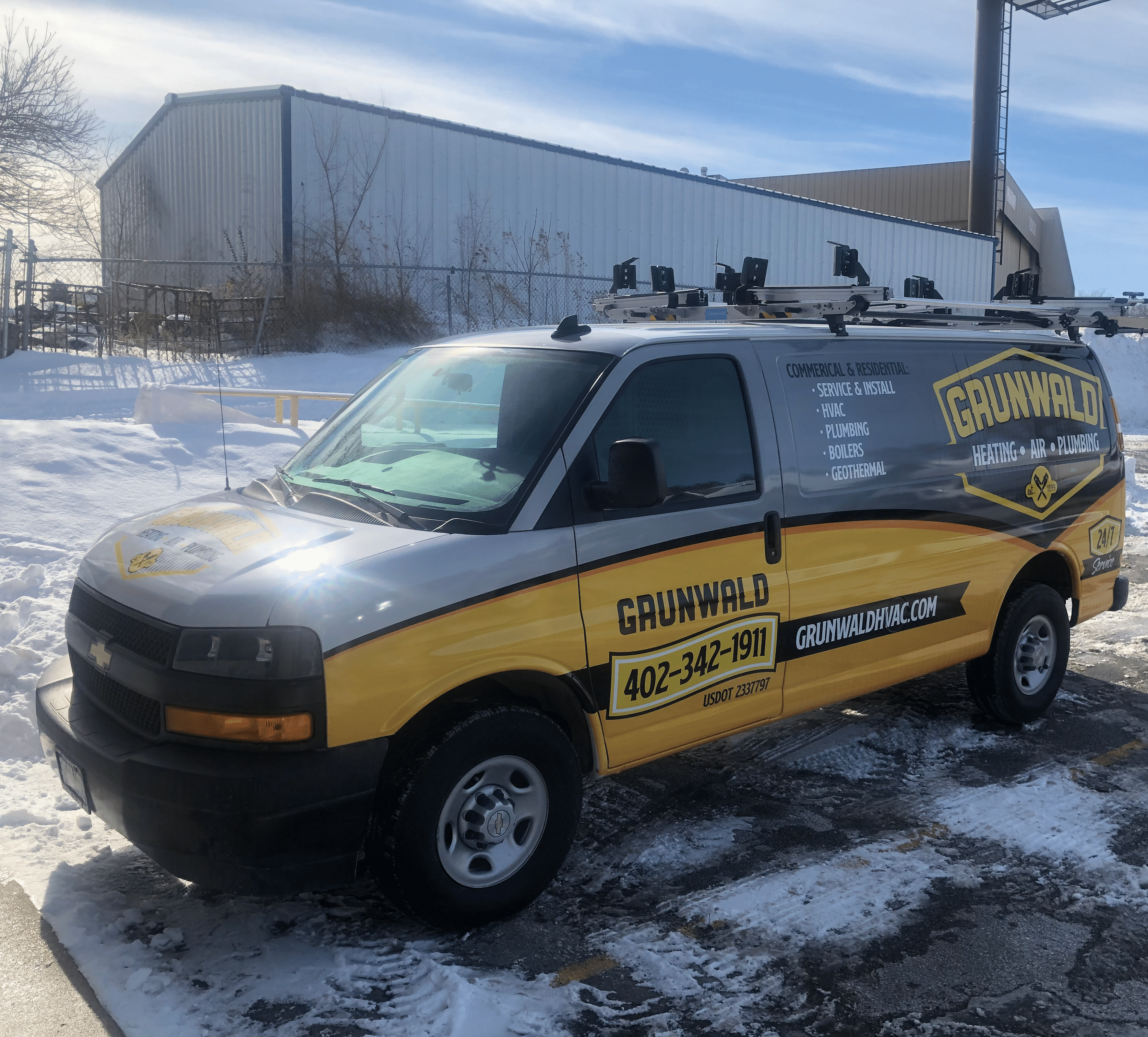 Finished Grunwald van with installed graphics